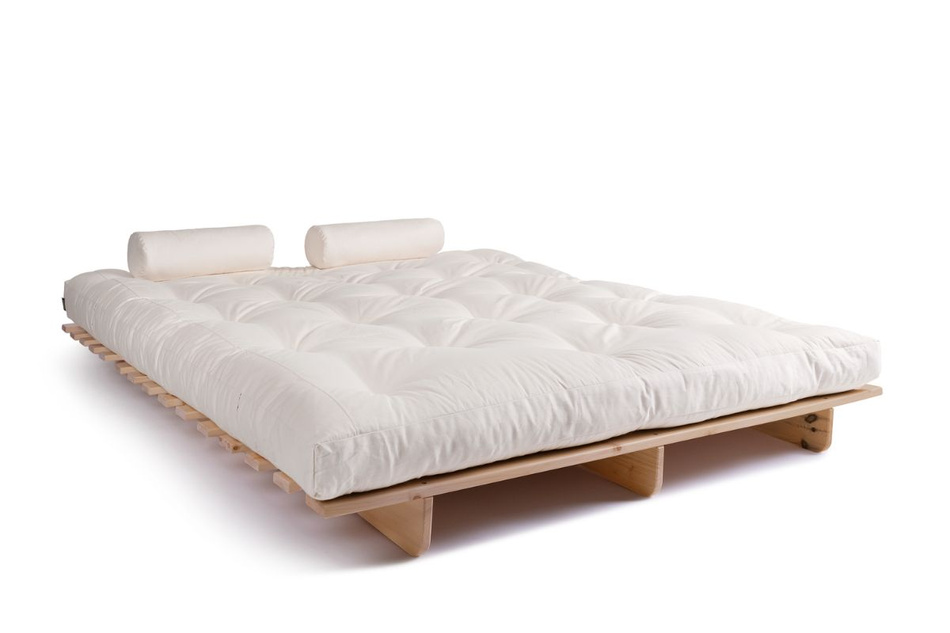 Canapé lit 160x200 - Slim Exclusive Classic - Pascall Futon Ecru