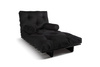 Canapé lit 90x200 - Slim Basic Black - Pascall Futon Noir