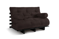 Canapé lit 120x200 - Slim Exclusive Black - Pascall Futon Marron