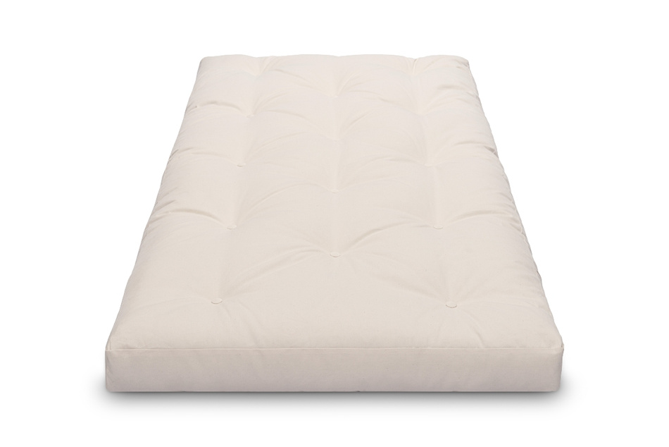 Matelas 90x200 naturel avec latex - Futon Slim Latex - Pascall Gris Clair