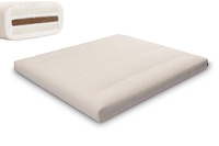 Matelas 180x200 naturel avec coco et 2x latex - Futon Comfort Relax - Pascall Ecru