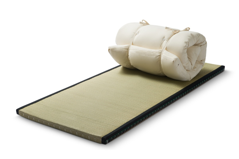 Matelas 120x200 naturel - Futon Pascall Travel Natural Vert Bouteille