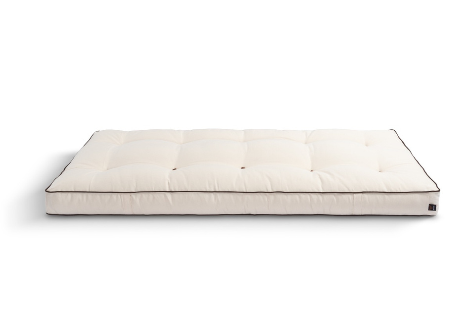 Matelas 90x200 naturel avec coco - Futon Medium Duo Coco - Pascall Kedro Ecru
