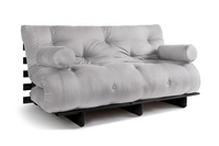 Canapé lit 160x200 - Slim Exclusive Black - Pascall Futon Gris Clair