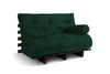 Canapé lit 120x200 - Slim Exclusive Black - Pascall Futon Vert Bouteille
