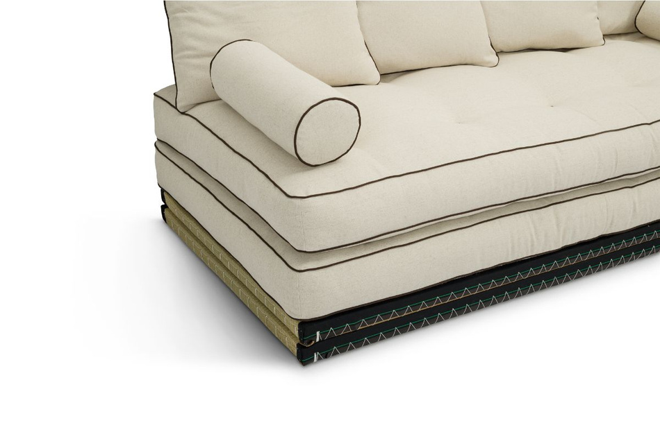 Canape d’angle Tatami Medium Coco Kedro 90x200 - Pascall Futon Lin
