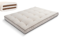Matelas 200x200 naturel avec coco - Futon Medium Duo Coco - Pascall Kedro Lin