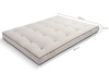 Matelas 180x200 naturel avec latex et 2x coco- Futon Comfort Relax Hard Kedro - Pascall Lin