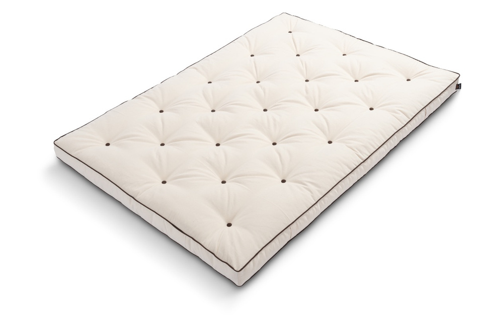 Matelas Futon 140x200 naturel avec latex - Slim Duo Latex Kedro - Pascall Ecru