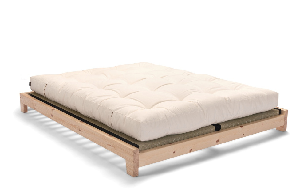 Lit en bois 90x200 - Aisha Basic Natura Tatami - Pascall