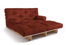 Canapé lit 140x200 - Slim Comfort Classic - Pascall Futon Brique