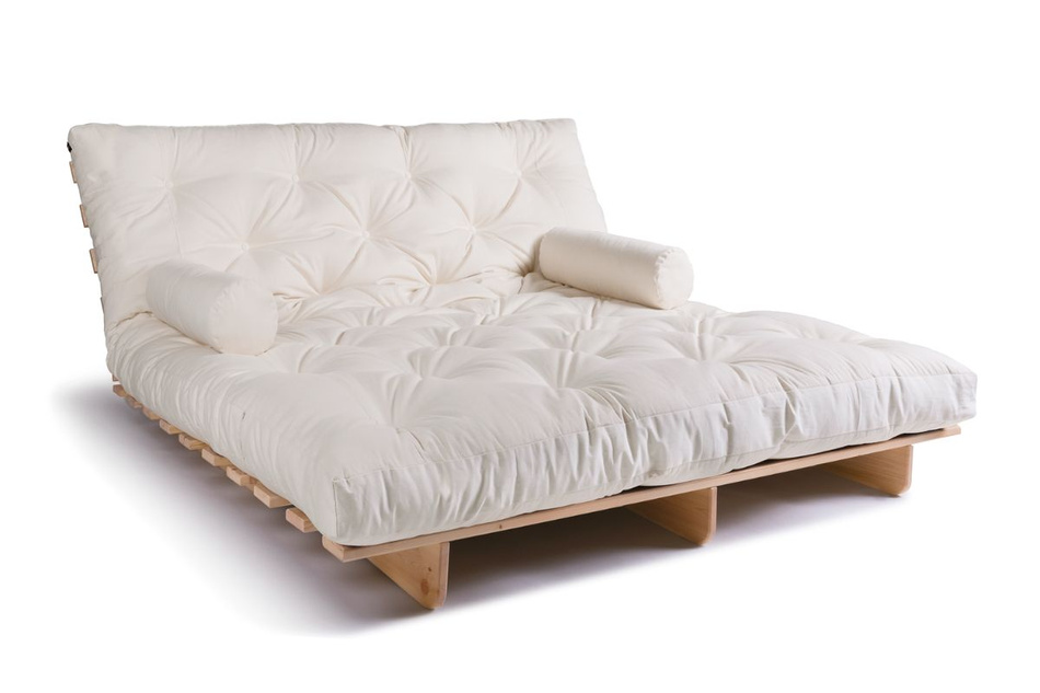 Canapé lit 180x200 - Slim Exclusive Classic - Pascall Futon Ecru