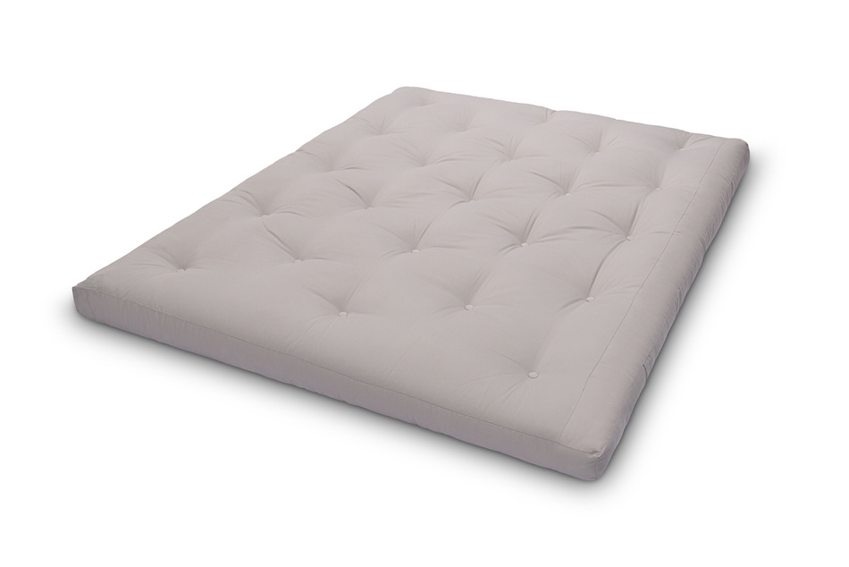 Matelas 160x200 naturel - Futon Slim Natural - Pascall Gris