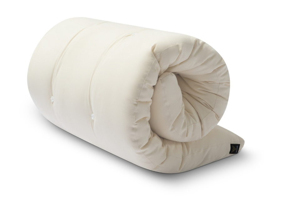 Matelas 70x200 naturel - Futon Pascall Travel Natural Gris Clair